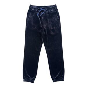 New J.Crew Relaxed Velour Jogger Pant – Navy – Size 6 Tall MSRP $118